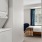 a washer and dryer in a hallway